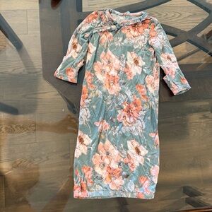 Angel dear floral baby gown